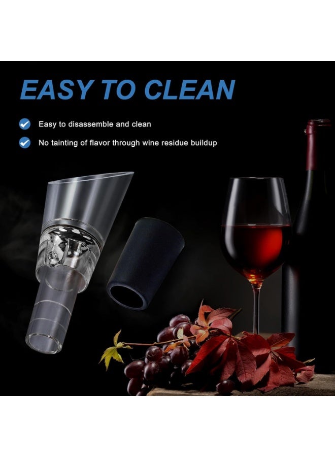 CLENEA Wine Aerator Pourer Spout, Instant Red Wine Air Aeration and Decanter Spout, Portable Wine Enhancer for Most Wine Bottles, Perfect Wine Accessories - Image 4